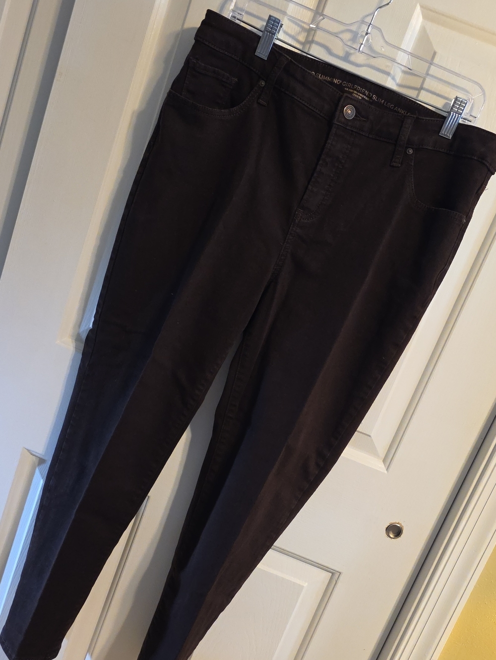 Chico's So Slimming Girlfriend Slim Anke Brown Skinny Jeans - Sleek Stretch Fit